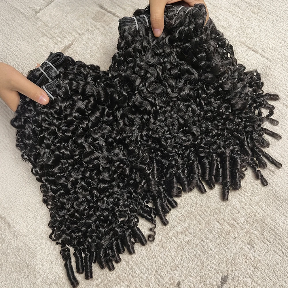 

Натуральные кудрявые пучки волос Burmese Curly, 100% человеческие волосы, для наращивания, 30 дюймов, необработанные, двойная прядь, бразильские, натуральные, Remy, для наращивания волос