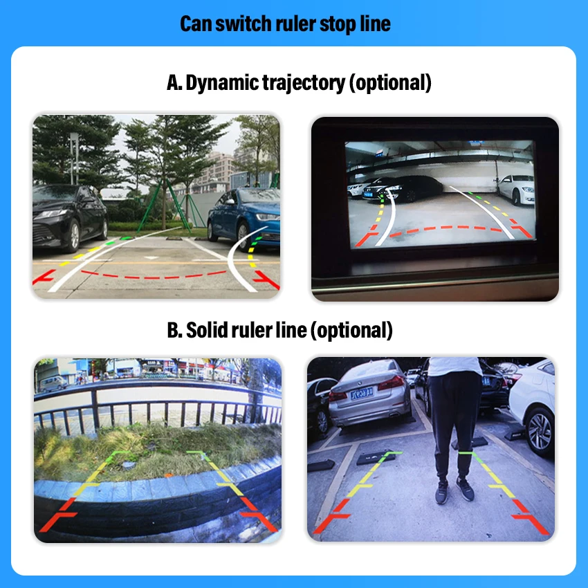 Reversing Camera For Mercedes Benz C Class W205 S205 2015~2021 Car Trunk Handle Rear View Reversing 140 Degree Parking Camera