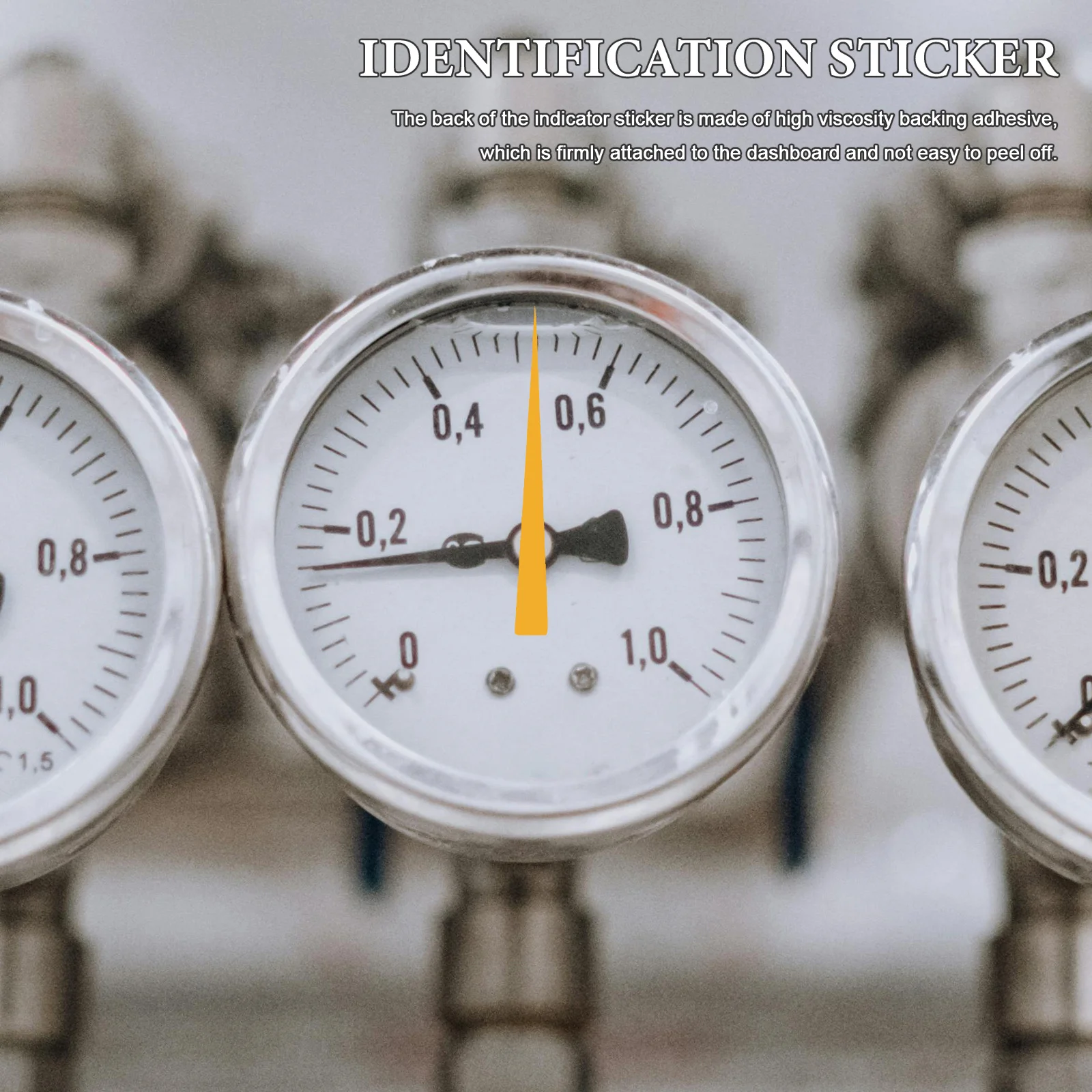 

Reflective Waterproof Pressure Gauge Sticker Arrow Indicator High Adhesive Easy Apply for Well Pressure Hydraulic Test Kit Pool