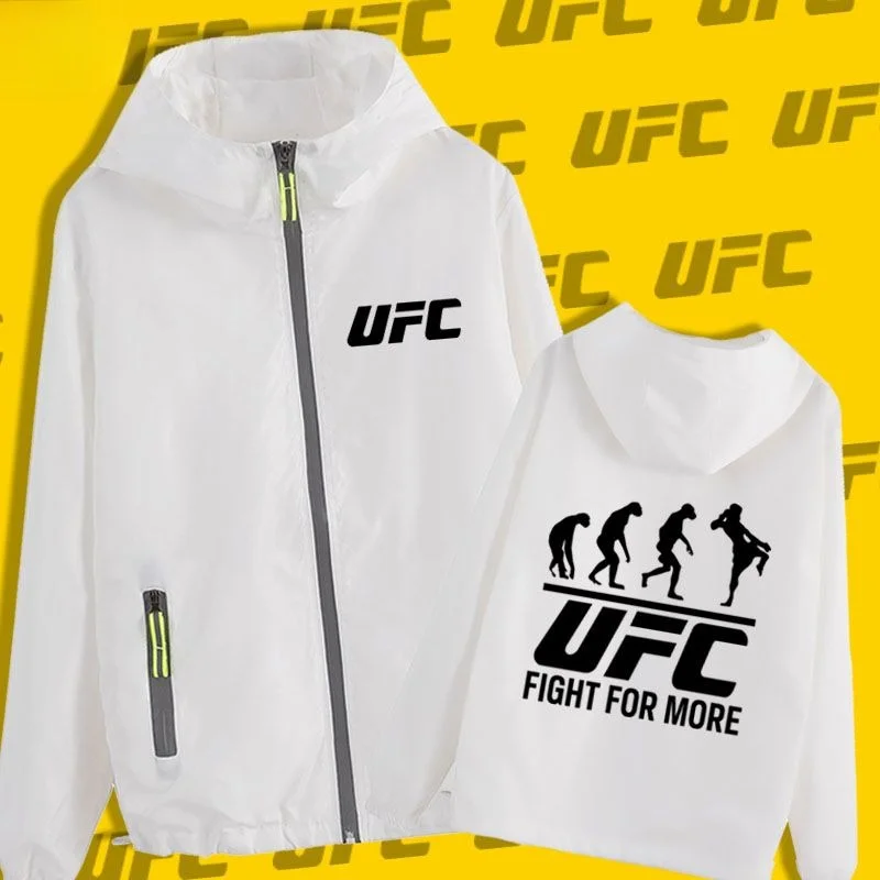 UFC Combat Sports Wulin Feng MMA Sanda Boxing Lightweight Men's Jacket Coat Training Outerwear Streetwear Casual