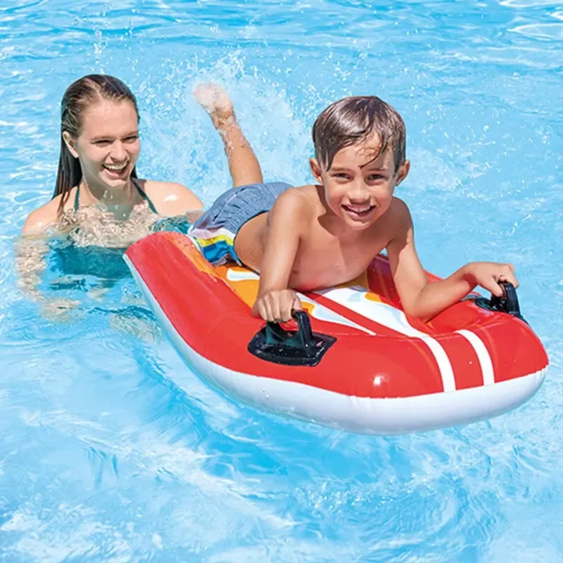 Toddler Inflatable Swimming Floater Penguin Crocodile Animal Floating Raft Double Handle Pool Beach Toys