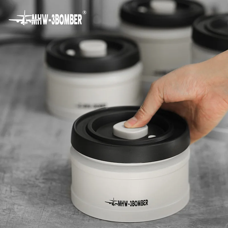 MHW-3BOMBER bomber vacuum sealed tank, stainless steel coffee bean powder tea storage tank