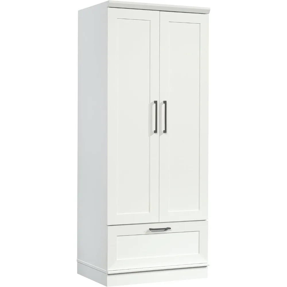 

Wardrobe/large capacity, 29.06 inches long x 20.95 inches wide x 71.18 inches high, with a soft white finish