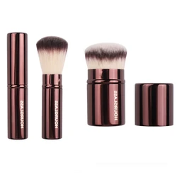 HOURGLASS Retractable Kabuki Brush - Retractable Foundation Brush -Foundation Powder Contour Makeup Brushes Portable 2Pcs Set