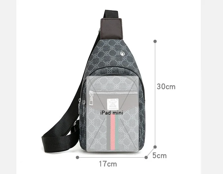 Universelle Multifunktionale Umhängetasche für Herren/Damen, Schulter-Crossover-Brusttasche, lässige Handtasche mit Kopfhörerfach – Detail 5