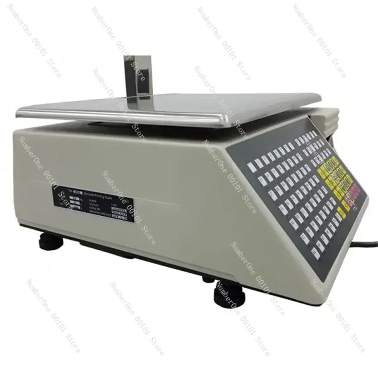 Weighing Digital Scale with Barcode Printer for Price Computing Label Printing Weight Scale for Supermarket Retail