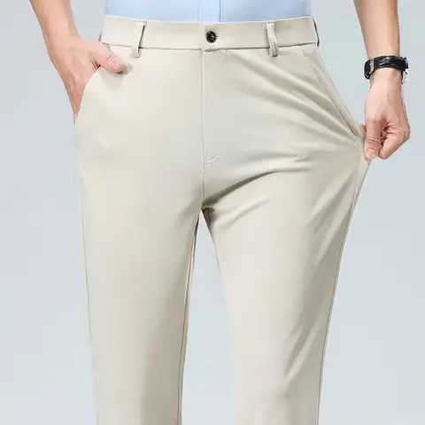 Golf pants Men Spring Summer Elastic Pants Quick Drying Quality Business Casual Pants