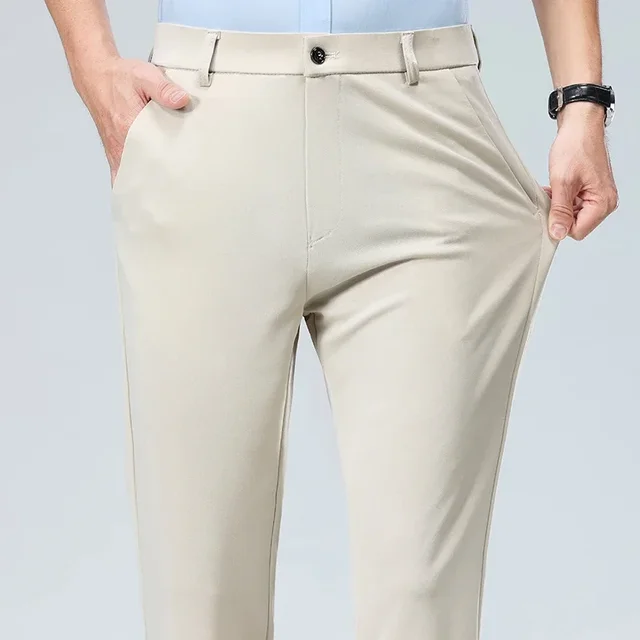 Pantalon de golf pour hommes, idéal pour le printemps et l’été, pantalon élastique à séchage rapide, pantalon de qualité pour un style décontracté et professionnel. 1