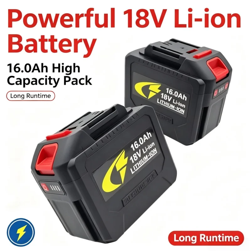 5S4P 18V 16Ah Rechargeable Lithium-ion Battery, 100% Brand New Replacement Fluid for Cordless Electric Screwdriver With Charger