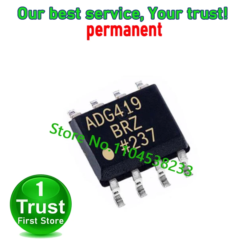 ADG419BR ADG419BRZ ADG419 10PCS/LOT    SOP8 MSOP8 ADG419BN DIP8  Trust First   in stock