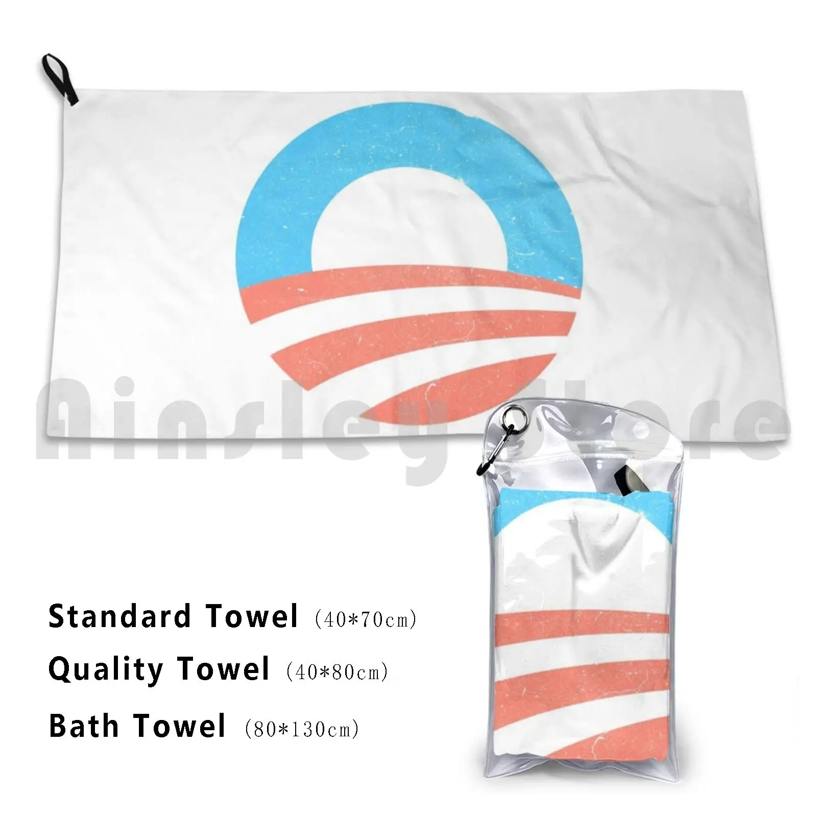 Vintage Obama Custom Towel Bath Towel Obama Barrack Obama Vintage Retro Politics Not My President Vintage
