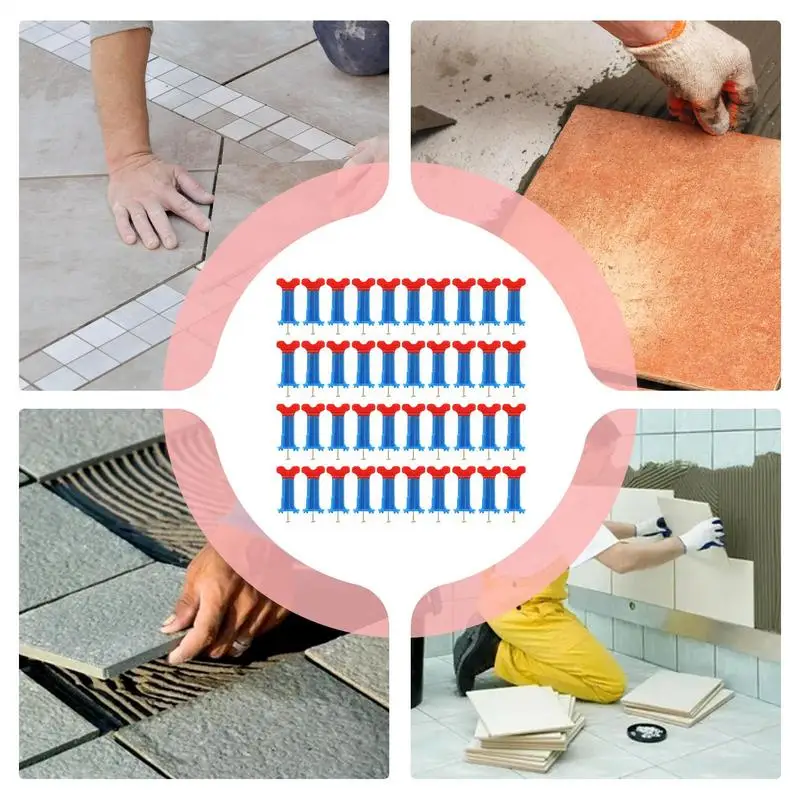 Tile Levelers Floor Leveling Compound Tools With Shims 40X Leveler Tile Tools Reusable Floor Leveling Compounds Wall Floor