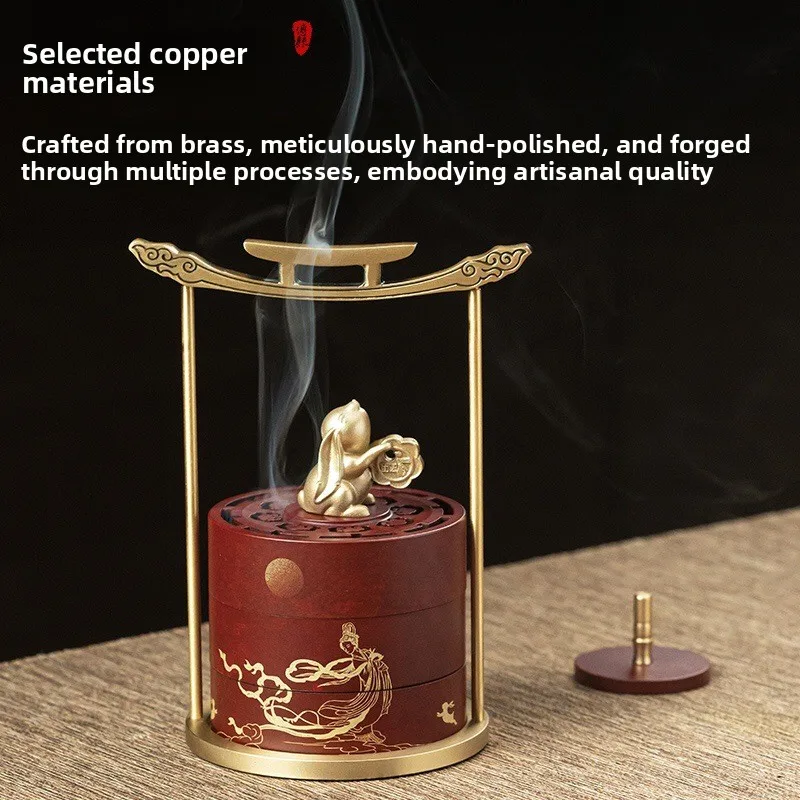 XC hand burner sandalwood pan incense portable incense burner gift