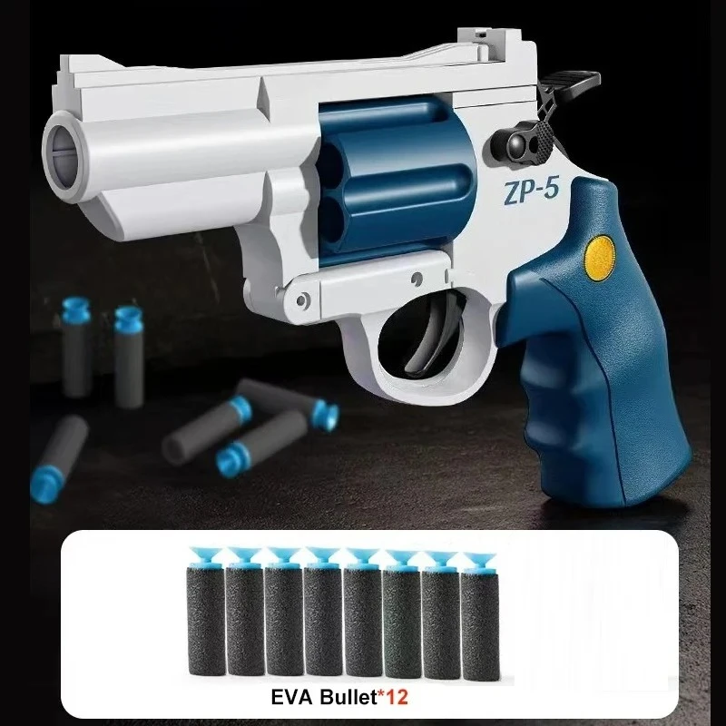 Manual ZP5 Toy Pistol Gun for Kids Outdoor Fun Shooting Game EVA Soft Dart Bullet Launcher Toy Gun for Children's Birthday Gift view 5