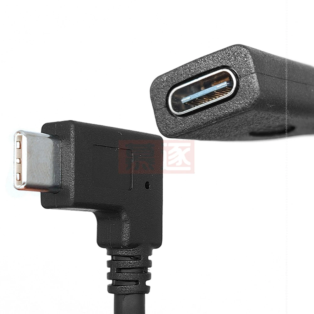 

90 degree elbow USB 3.1 type C male female male to usb-c female adapter extension cable 0.2m