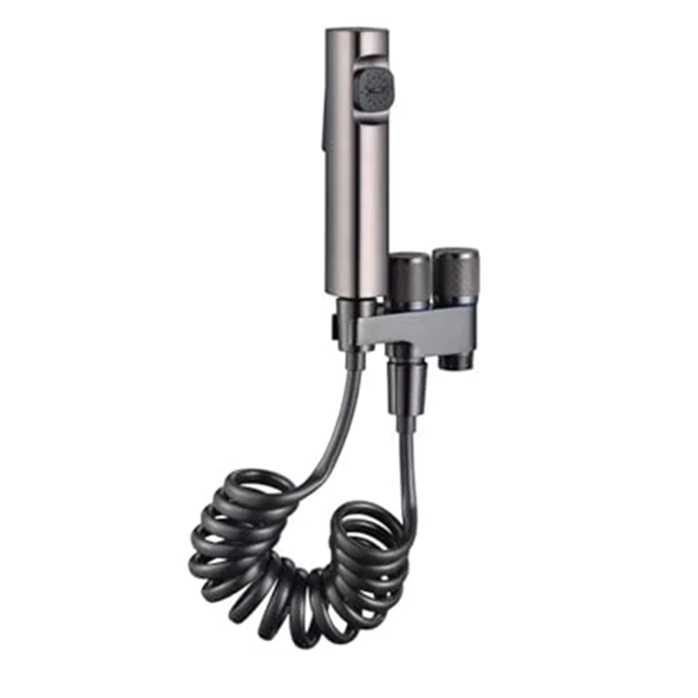 

Набор для чистки унитаза: серый биде-спрей, ручной душ для унитаза, два режима распыления, дизайн без спутывания