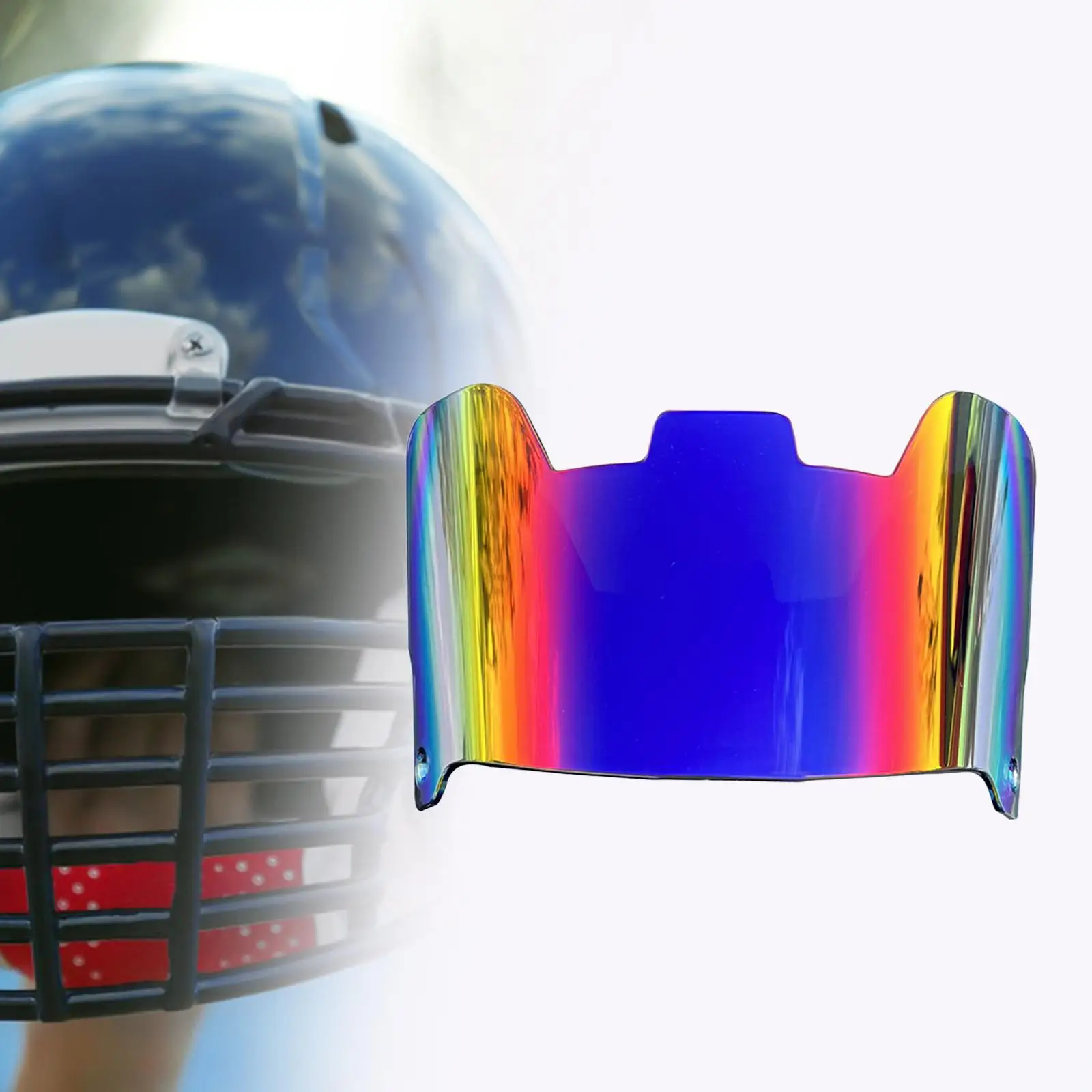 Football Visor Universal Enhance Visibility and Protect Your Eyes Portable Football Face Mask Visor for Football Helmet