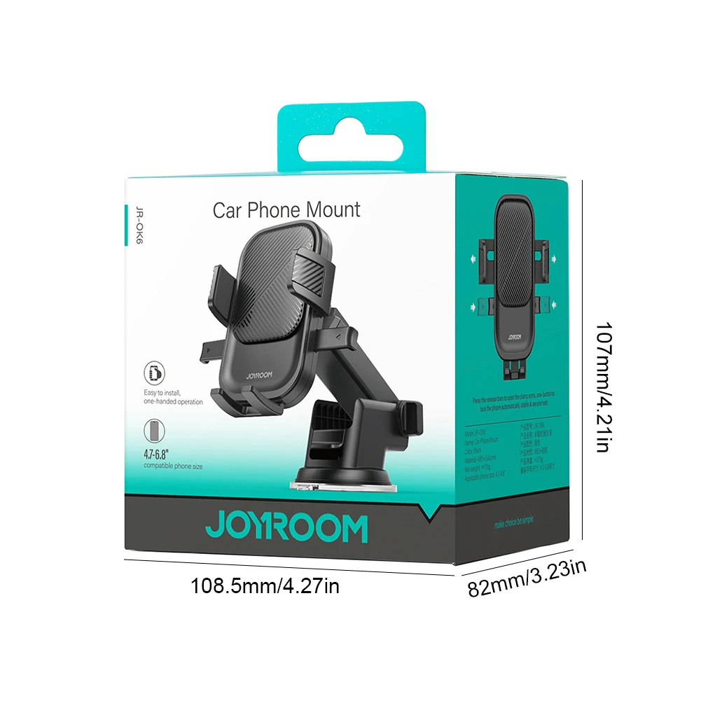 Автомобильный держатель для телефона, подставка, присоска, вращающаяся на 360° поддержка GPS, приборная панель и держатель телефона на ветровом стекле для смартфонов 4,7-6,8 дюйма