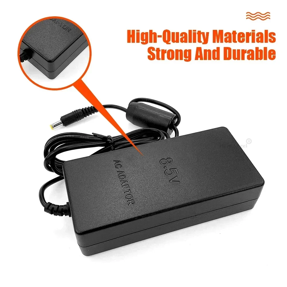 EU-Stecker für PS2-Konsole Slim AC-Adapter Ladekabel Stromversorgung AC100~240V 50/60HZ DC 8,5V--5,65A – Detail 17
