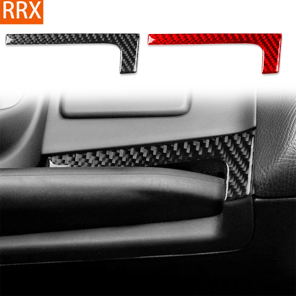 For Toyota Supra MK4 A80 Turbo 1993-1999 Real Carbon Fiber Sticker Central parking brake panel Car Accessories inside decorative