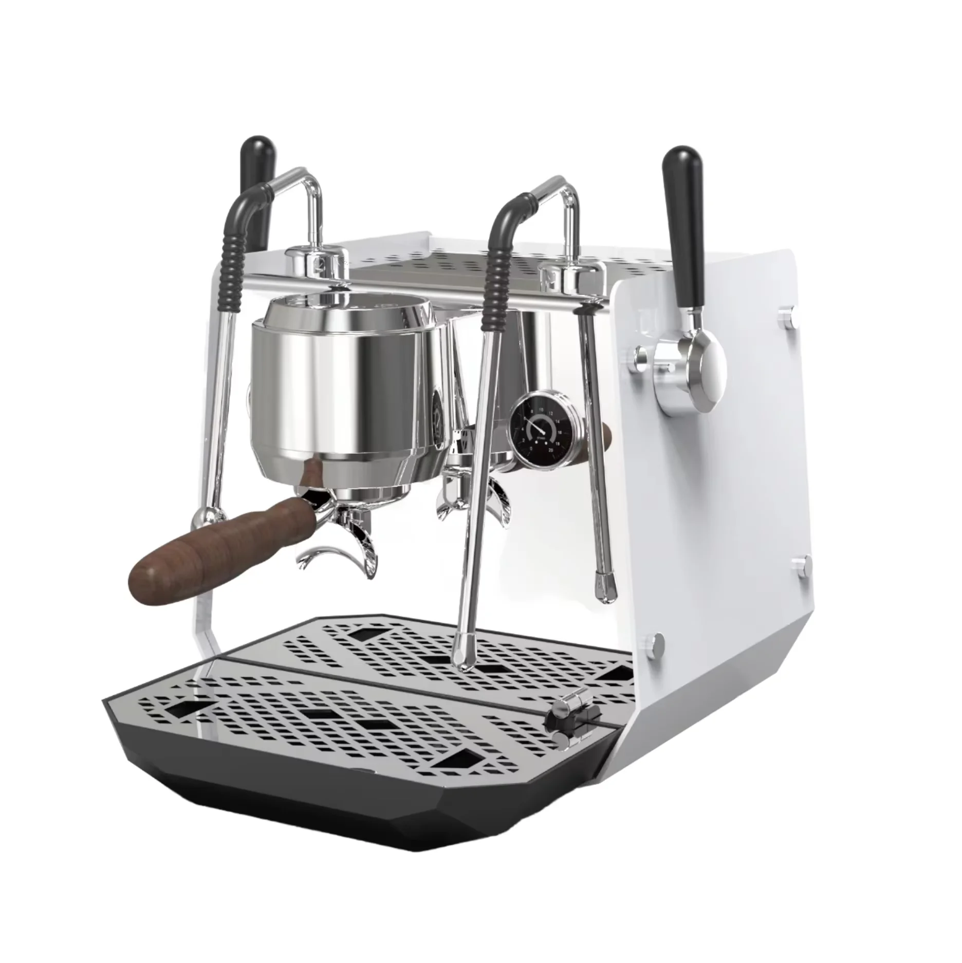 

Hot Selling 9 Bar Professional Espresso Coffee Machine Double Boiler System Stainless Steel Electric For Hotels Outdoor Use