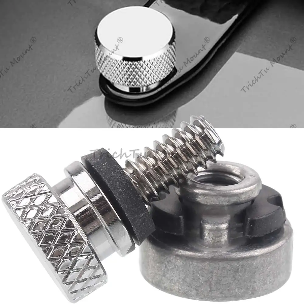 Motorcycle Rear Fender Seat Bolt Screw Nut Kit Mount Knob Cover For Harley Sportster Touring Road Glide Street Softail Dyna CVO
