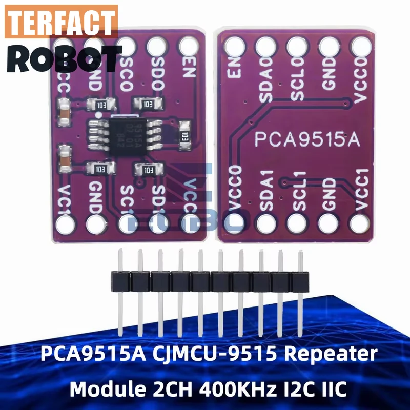 PCA9515A CJMCU-9515 Repeater Module 2CH 400KHz I2C IIC Bus SMBus Repeater Dual Bidirectional 5V TERFACT ROBOT