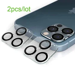 2PCS Camera Len Glass For iPhone 11 Pro 13 12 Pro Max Tempered Glass Screen Protector For iPhone 15 14Pro Max Protective Film