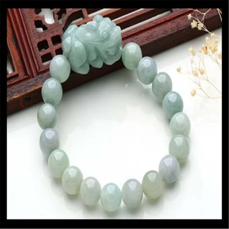 Wholesale JadeAGoods round Bead Bracelet  Waxy Jade Pi Xiu Bracelet Men's and women's fashion