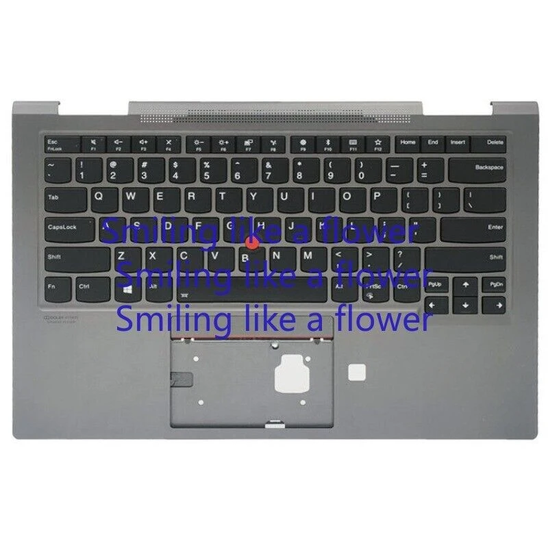 For Lenovo ThinkPad X1 Yoga 4TH 2019 Grey Palmrest w/Keyboard Backlit