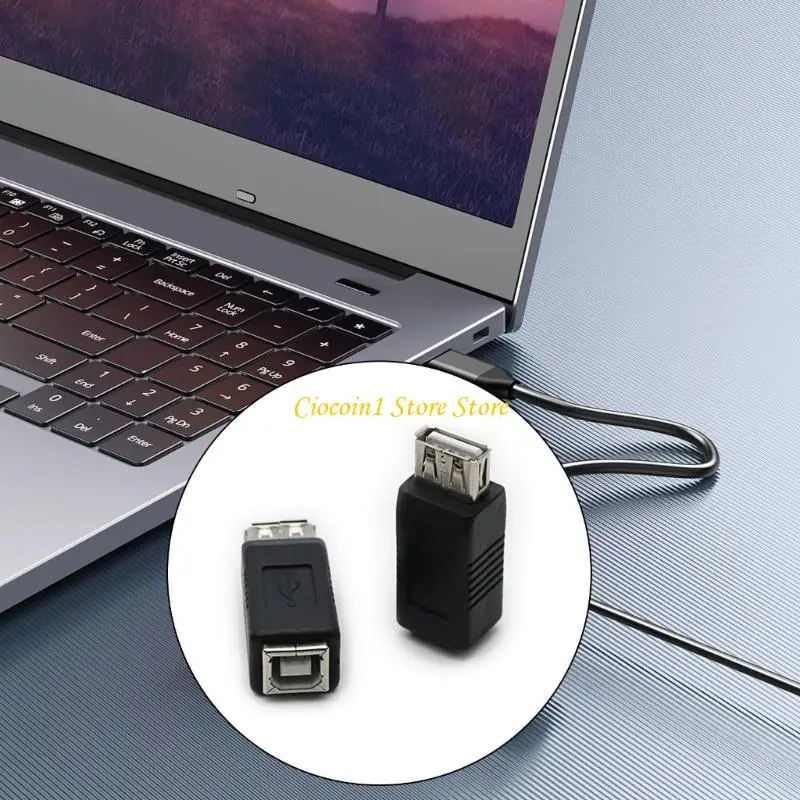A3PC Pack of 2 USB2.0 Type A Female to Type B Female Adapter for Data Transfer and Charging for Versatility Device Connection