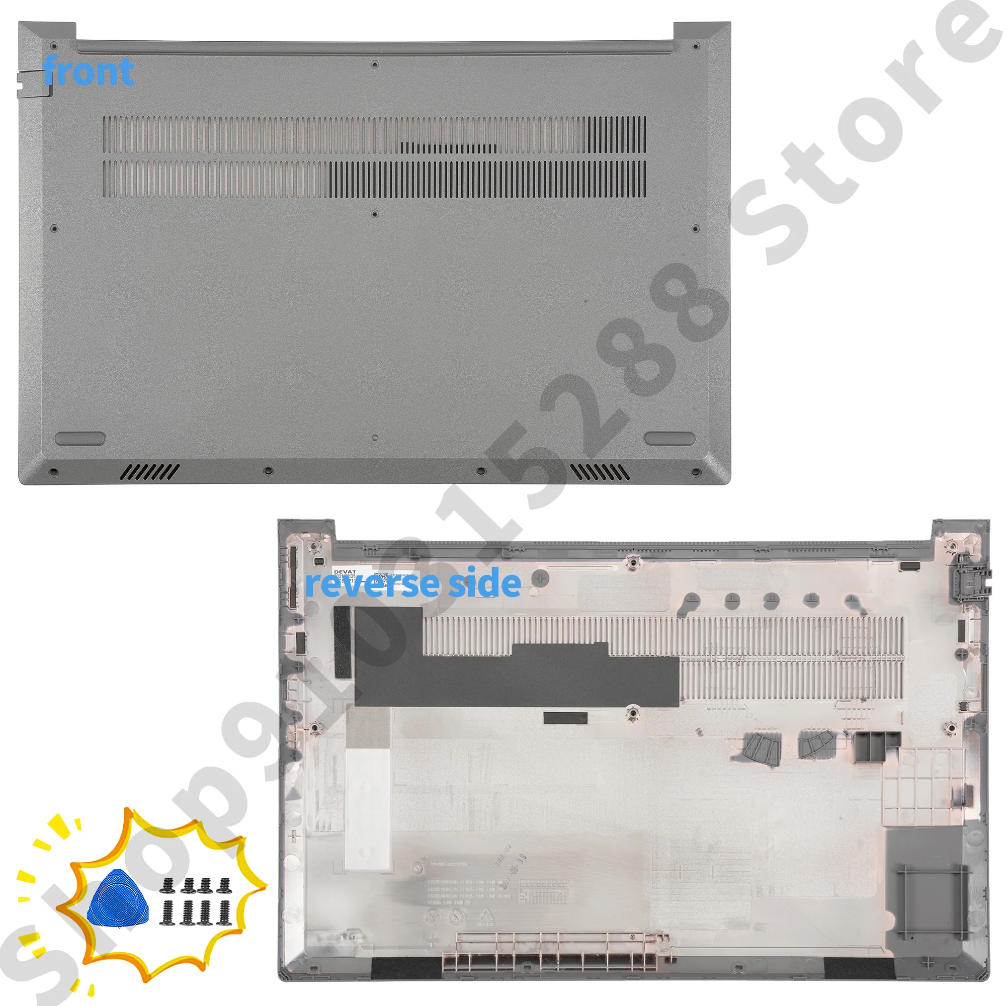 Imagem -05 - Tampa Traseira para Thinkbook 15 g2 Itl Moldura Palmrest Reparação Parte Inferior 5cb1b34808 5cb1b34809