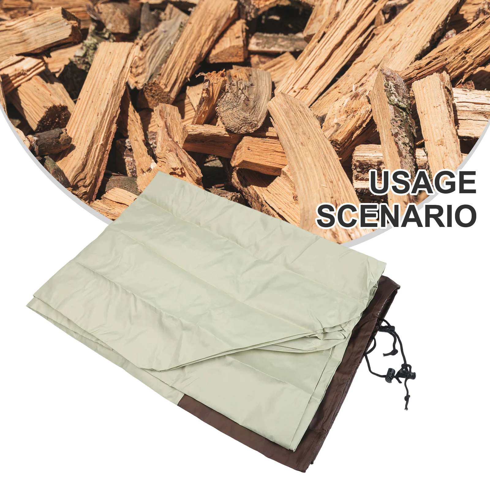 For Camping Use Firewood Cover Adjustable Openings Carrying Bag Included Easy for access Design Outdoor Storage Cover