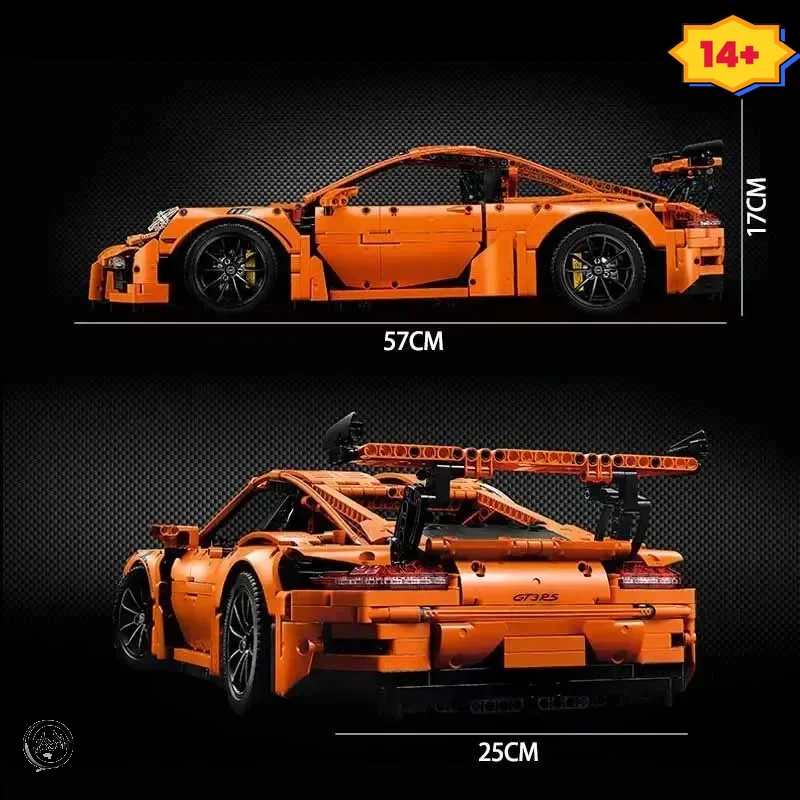 KÉSZLETEN 2025 Új moc 42056 Műszaki szuperautó modell Építőkockák Felnőtteknek, fiúknak és gyerekeknek való játékok Kocka Születésnapi ajándékok