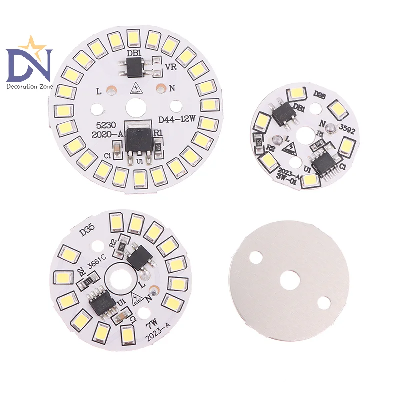 Placa SMD Placa Circular Módulo Fonte de Luz, Downlight Chip Spotlight, Lâmpada LED Patch, 220V AC
