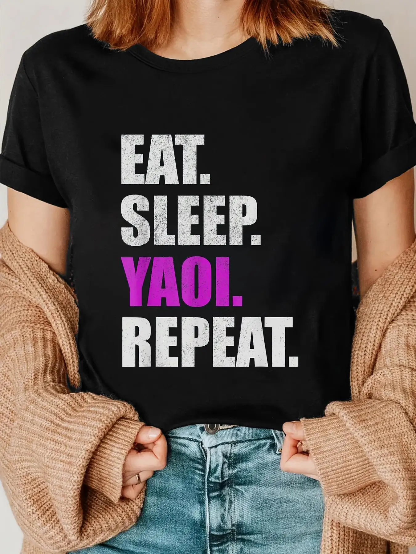 Eat Sleep Yaoi Repeat - Yaoi Boy's Love Manga T-Shirt