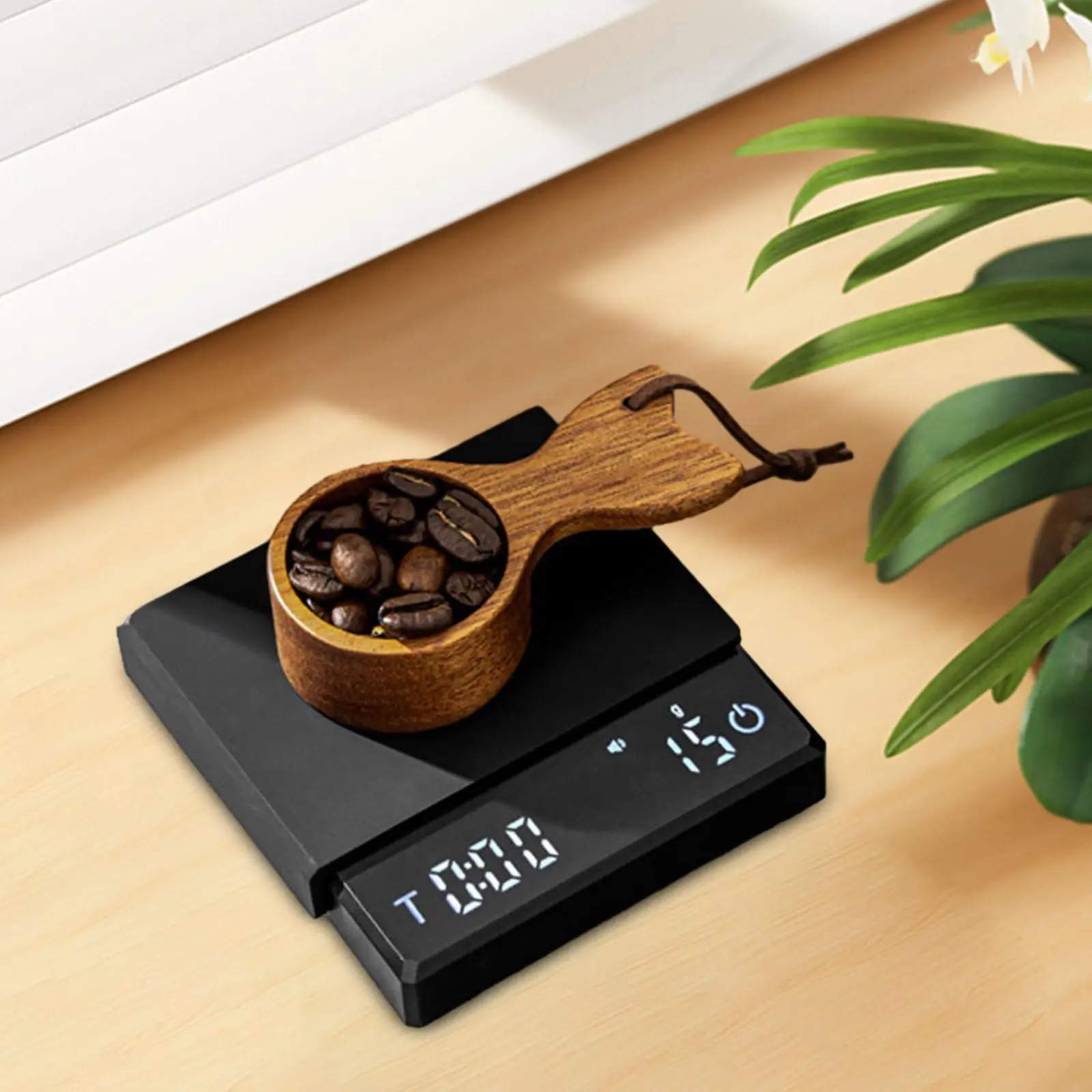 Kitchen Coffee Scale Electronic Coffee Scale Practical Lightweight USB Charging Sturdy Barista Tool with Timer for Cafe Shop