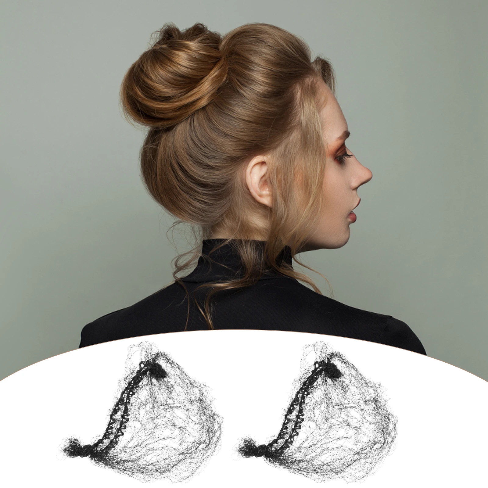 

100 Pcs Hair Nets Lightweight Breathable Elastic Mesh Bun Cover Invisible Cooking Hairnets for Wigs Sleeping Accessories