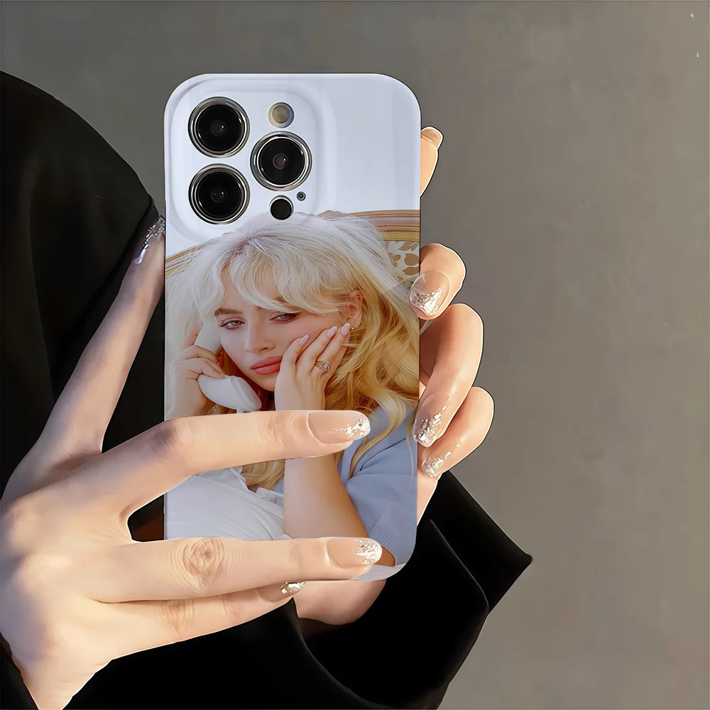 Heißer Sänger S-Sabrinaes Carpenters Telefon Fall Für Samsung S24 S23 A54 55 53FE Ultra Plus 4G 5G Präzise Loch Passenden Film Abdeckungen