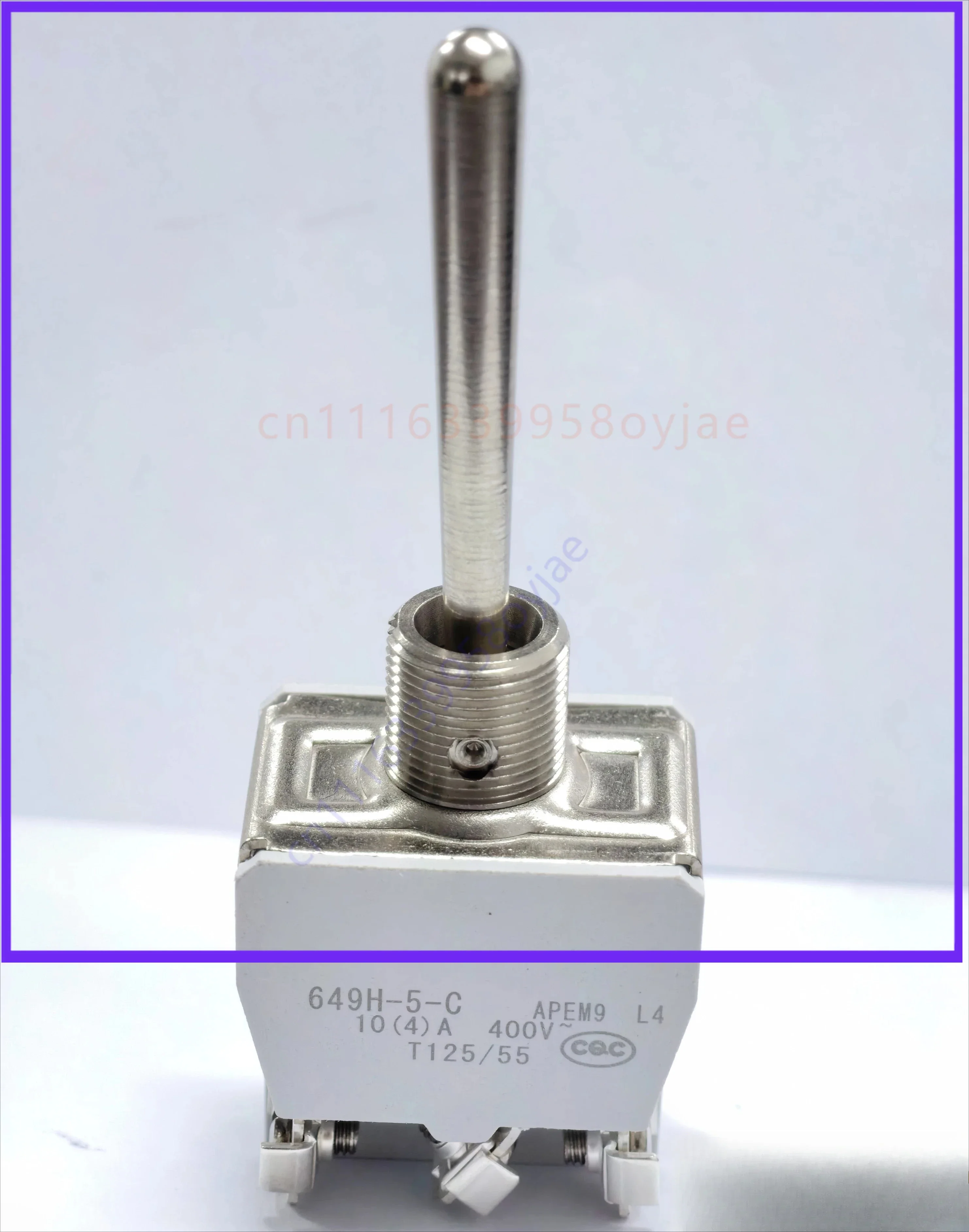 For apem rocker switch 649h-5 bipolar on off on screw terminal 6-pin 3-position self-locking handle length 40