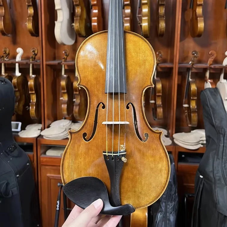 Traditional Guarneri Cannon 1743 Full Handmade Violin Musical String Instrument For Professional Stage Solo Performance