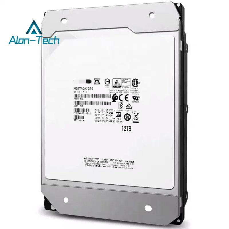 For To-shiba MG07ACA12TE Original New Enterprise HDD 12TB 7200RPM SATA 6Gbps 256MB Cache 3.5-inch Internal Hard Disk