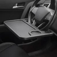 Hacer conducir más fácil con la mesa multifuncional de la bandeja del volante del coche, estante de almacenamiento del volante, tablero de almacenamiento, mesa de tarjetas