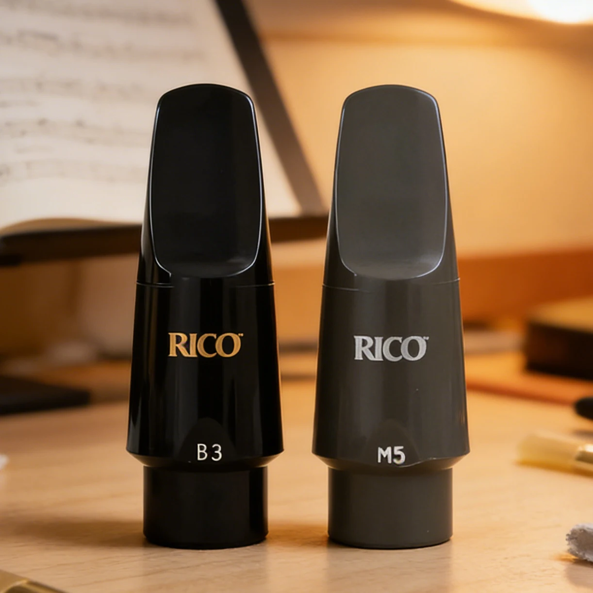 USA D'Addario RICO Saxophone hard rubber Mouthpiece Clarinet Ebonite Bb Soprano Tenor Eb Alto B3 B5 B7 M5 M7 M9 .