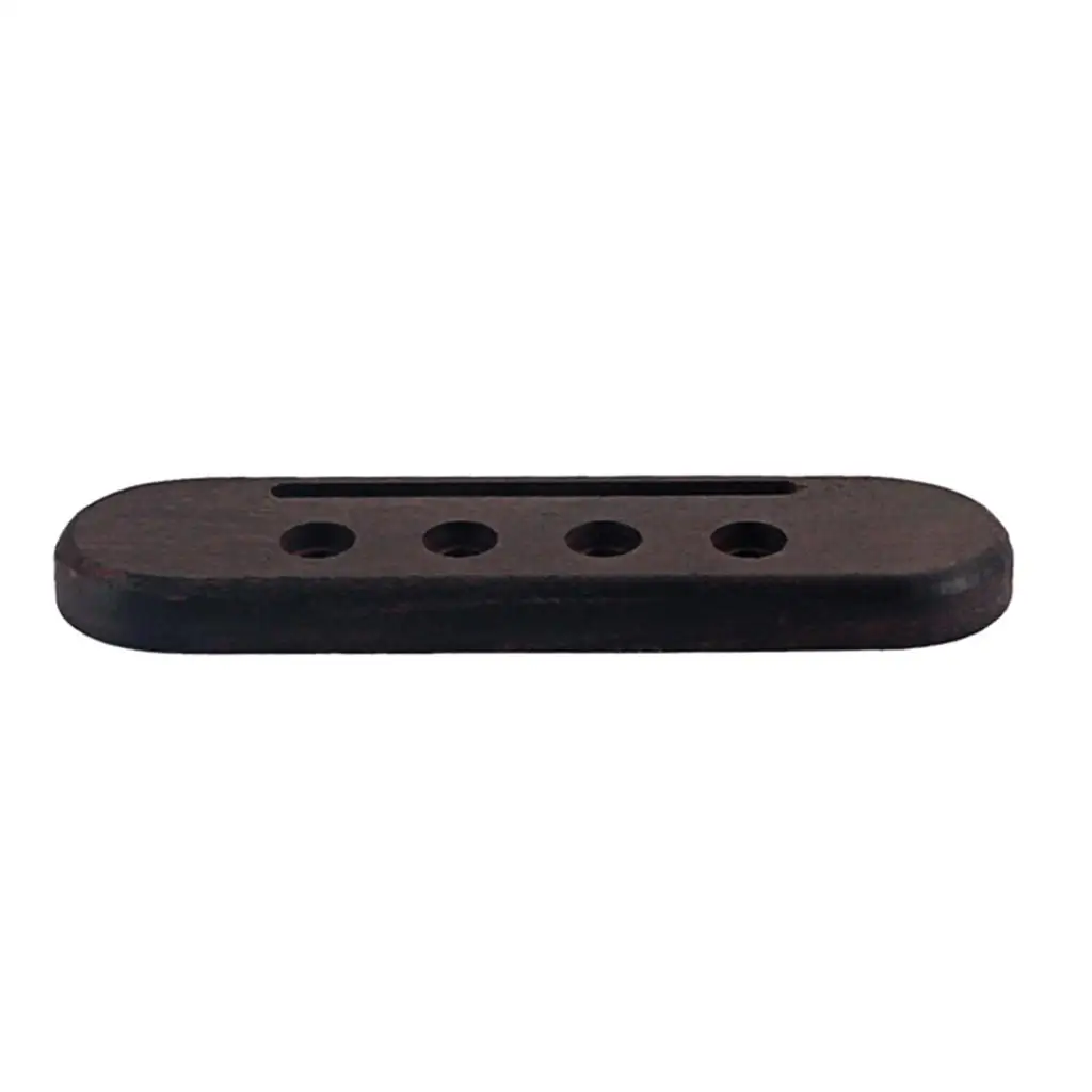 Rosewood Guitar Bridge Wooden 4 Holes Uke Tailpiece Replacement Parts for Ukulele Guitar DIY Luthier