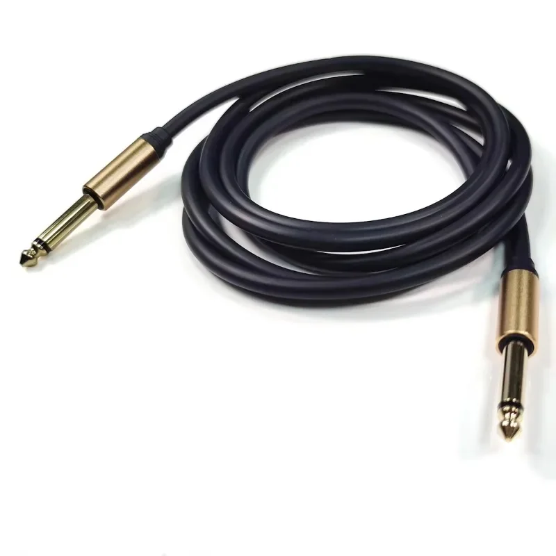 【From China】Cable 6.35mm TS Copper Stereo Audio Cable Male to Male Microphone Cable