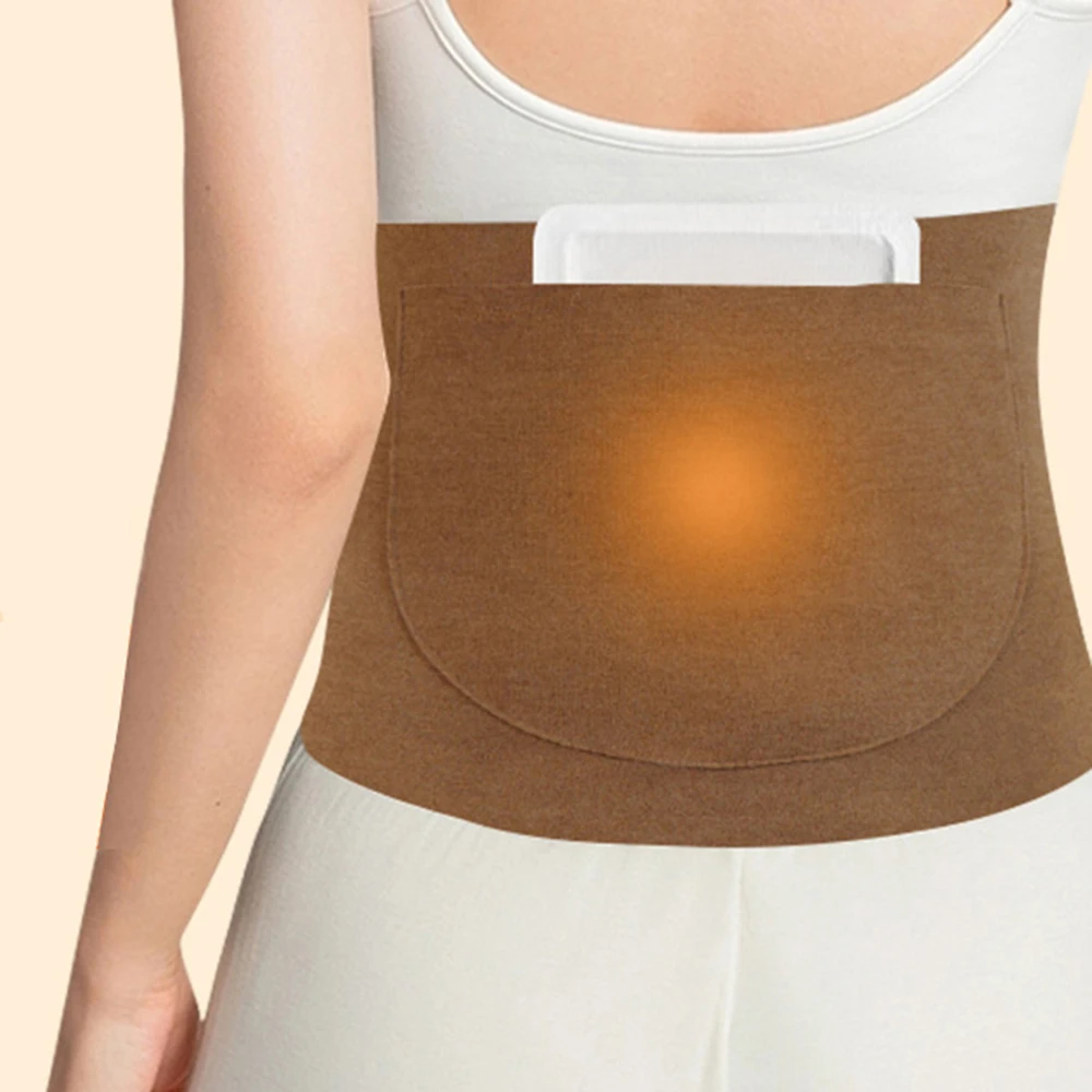 Support de taille thermique unisexe, coton élastique, gril, chauffe-pression du dos de l'abdomen, vêtements intérieurs, Cummerbund d'hiver, support de sac de stomie