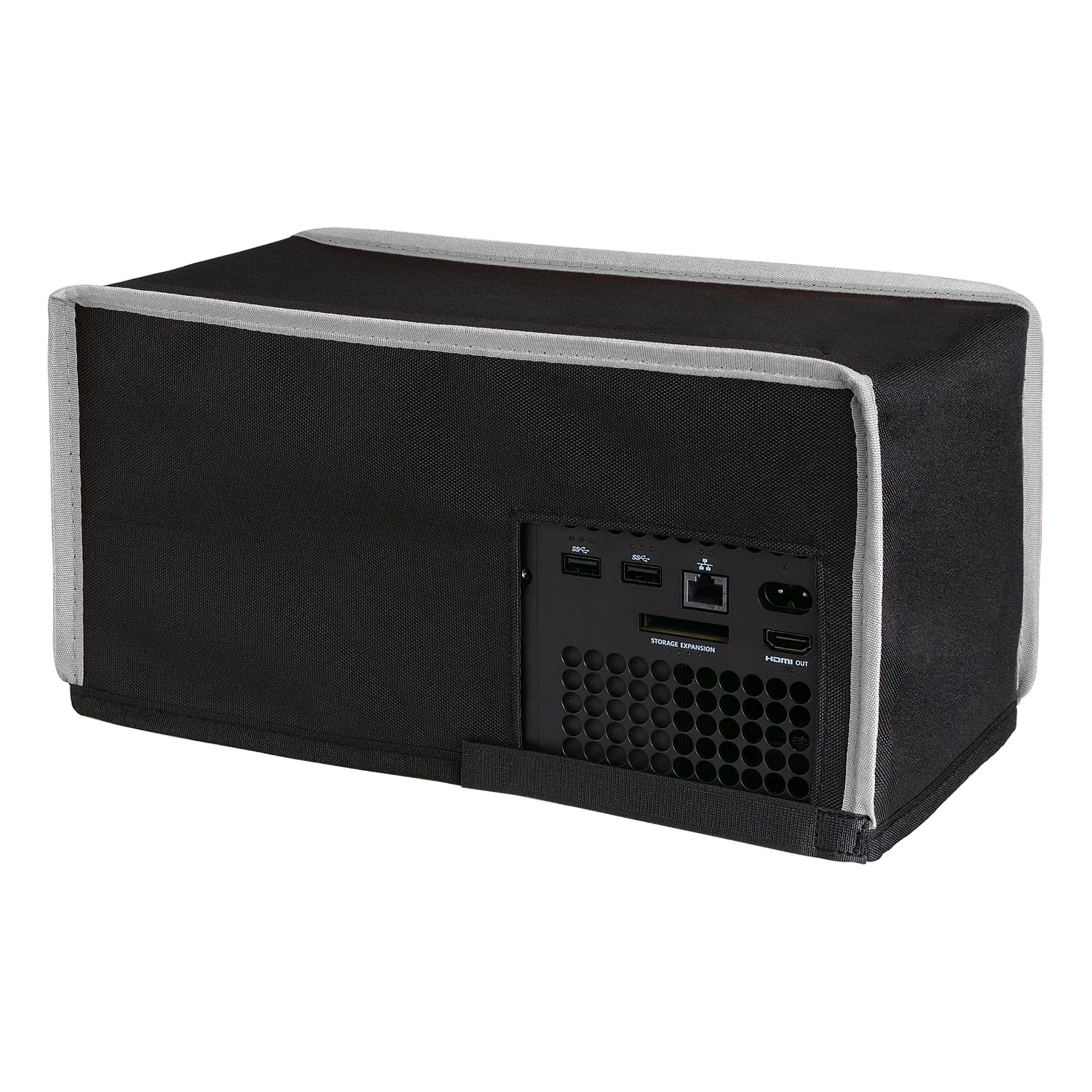 PlayVital-cubierta antipolvo Horizontal de nailon negro para consola Xbox Series X, funda impermeable antiarañazos
