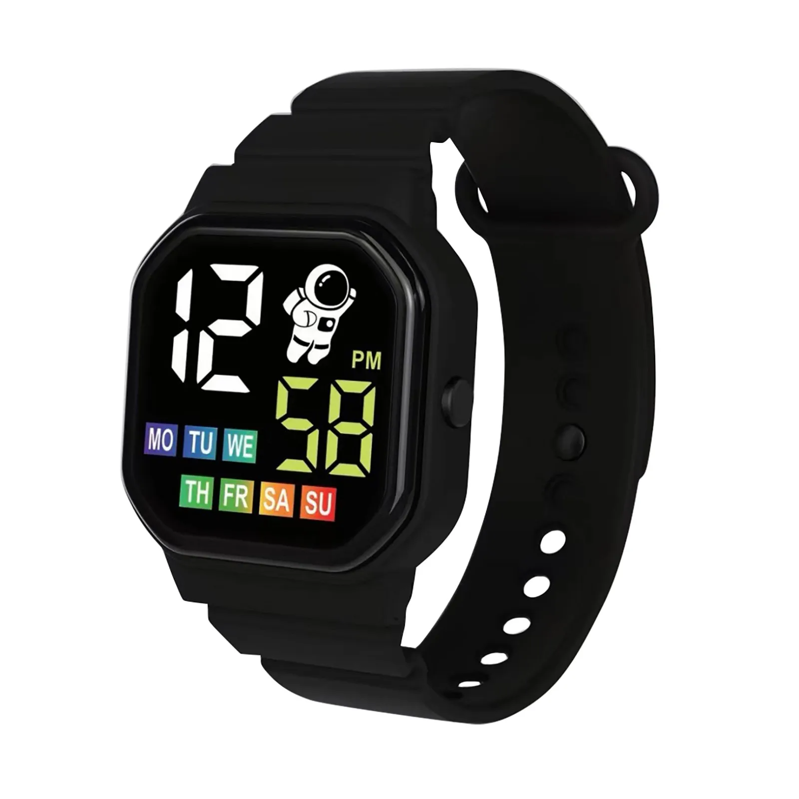 Montre numérique Led pour enfants, pour garçons et filles, motif mignon, montre-bracelet électronique, sport, étanche, horloge pour étudiants