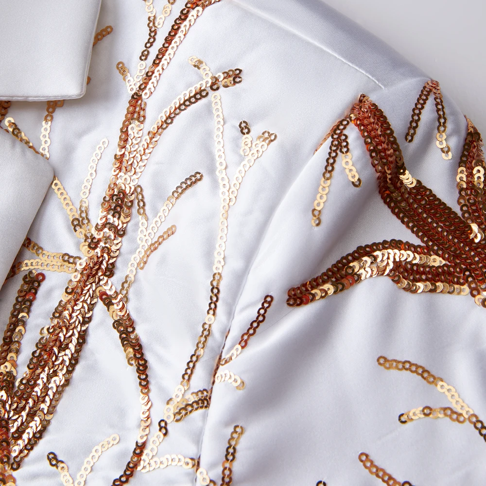 Veste à Paillettes Vertes Brillantes pour Homme, Col Châle, Un Bouton, Blazer de Smoking à Paillettes, Costume de ix, Bal, Discothèque, Zones Me